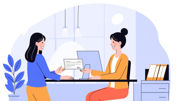 Frau erhält einen Scheck für die Förderung eines Präventionskurses.